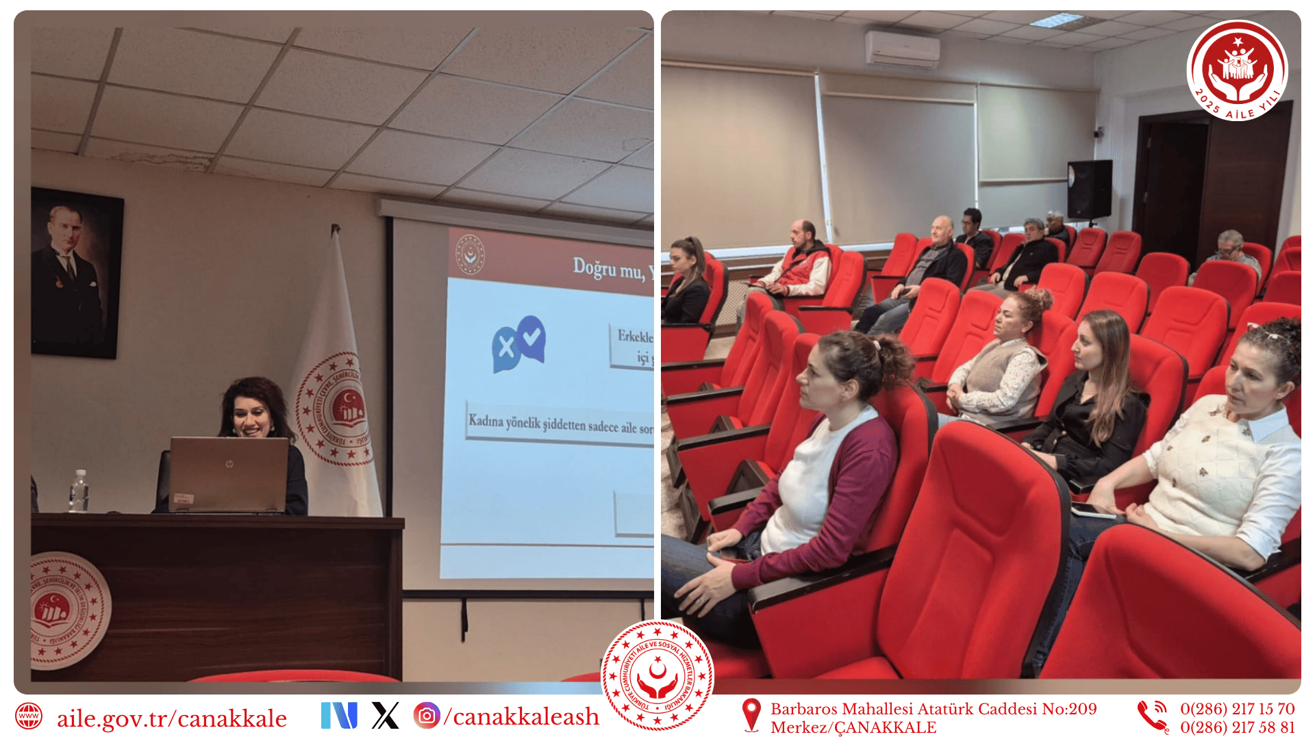 Çevre, Şehircilik ve İklim Değişikliği İl Müdürlüğü Kadına Yönelik Şiddetle Mücadele Farkındalık Eğitimi