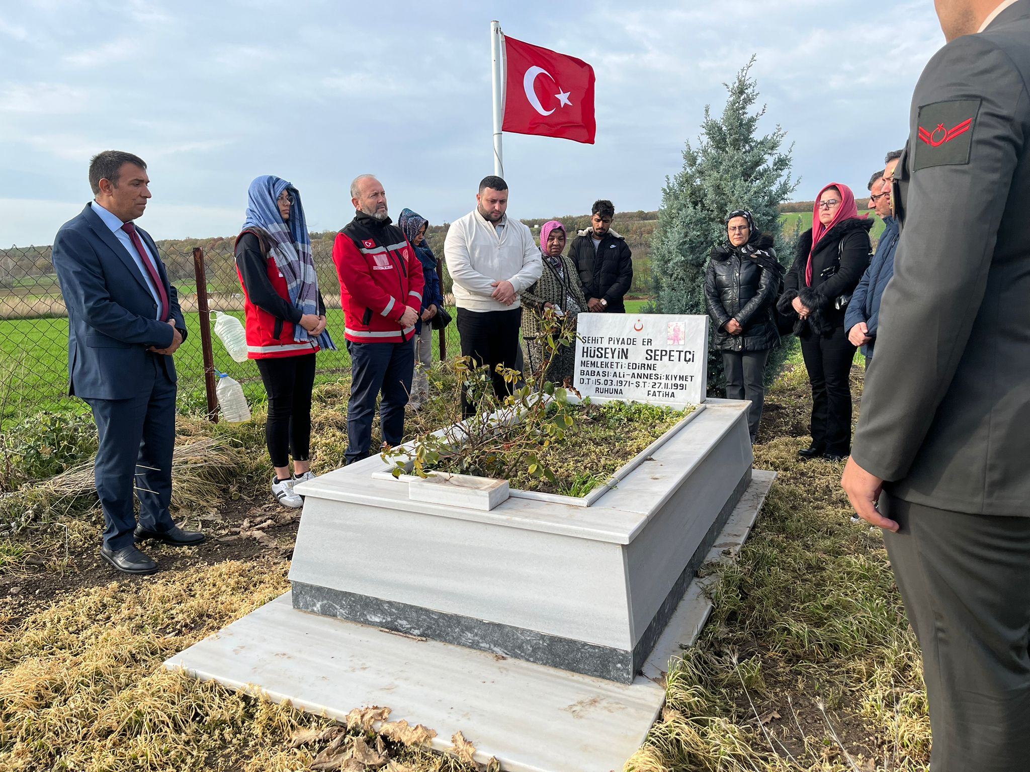 Şehit Hüseyin SEPETÇİ Kabri Başında Dualar İle Anıldı.