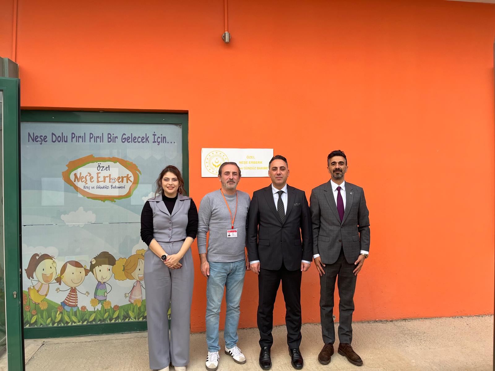 Özel Neş’e Erberk Kreş ve Gündüz Bakımevine Denetim ve Ziyaret Gerçekleştirdi. 
