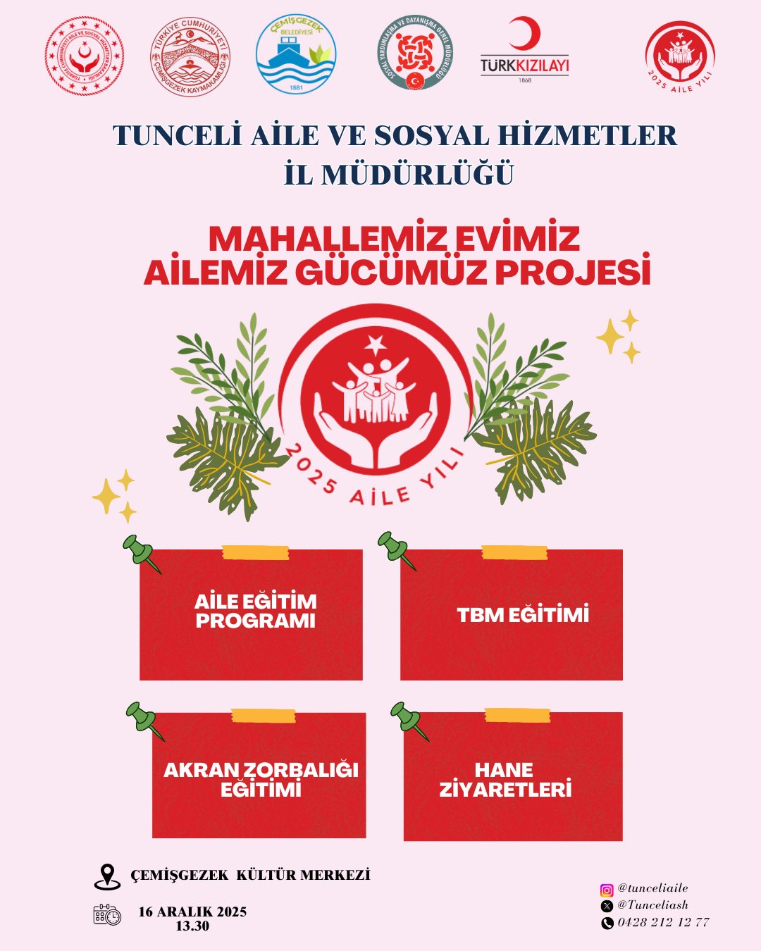 Mahallemiz Evimiz, Ailemiz Gücümüz Projesi