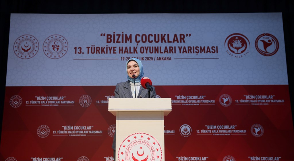 Aile ve Sosyal Hizmetler Bakanımız Göktaş, “Bizim Çocuklar” 13. Türkiye Halk Oyunları Yarışması açılışına katıldı