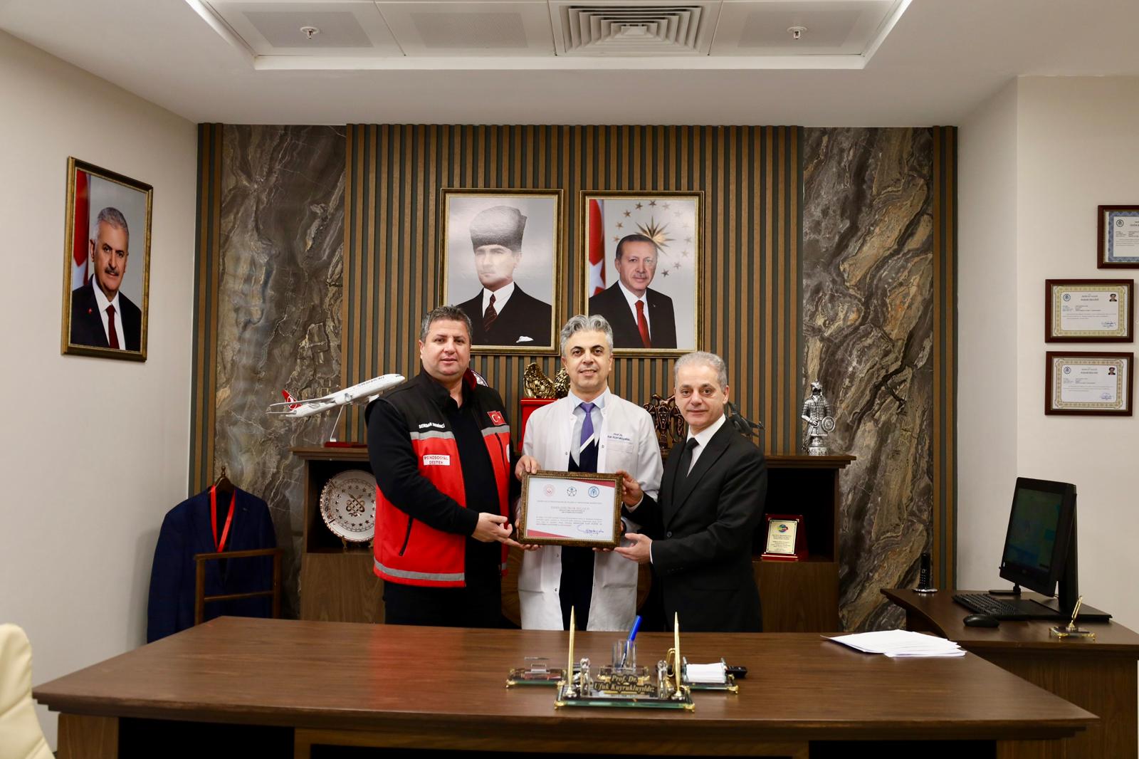 Binali Yıldırım Üniversitesi Mengücek Gazi Eğitim ve Araştırma Hastanesine Erişilebilirlik Belgesi Verildi.