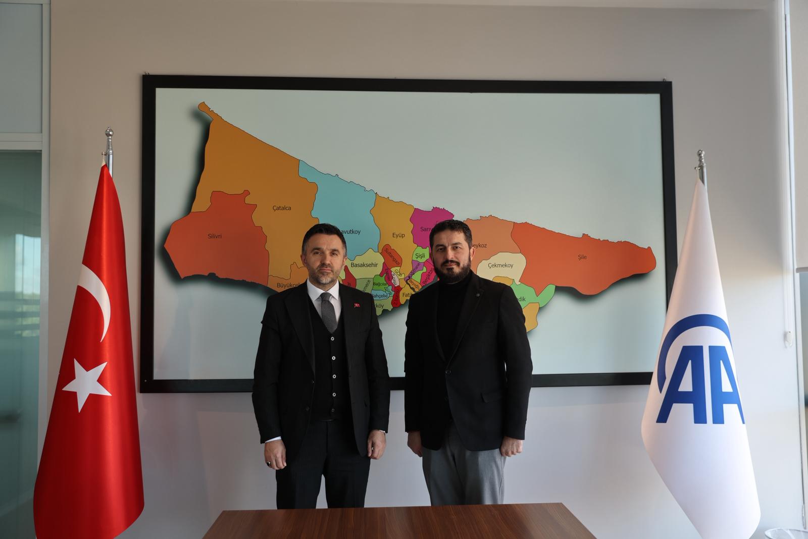 İl Müdürümüz Sn. Ömer TURAN, Anadolu Ajansı İstanbul Haberleri Müdürü Sn. Muhammed Enes CAN’ı Makamında Ziyaret Etmiştir