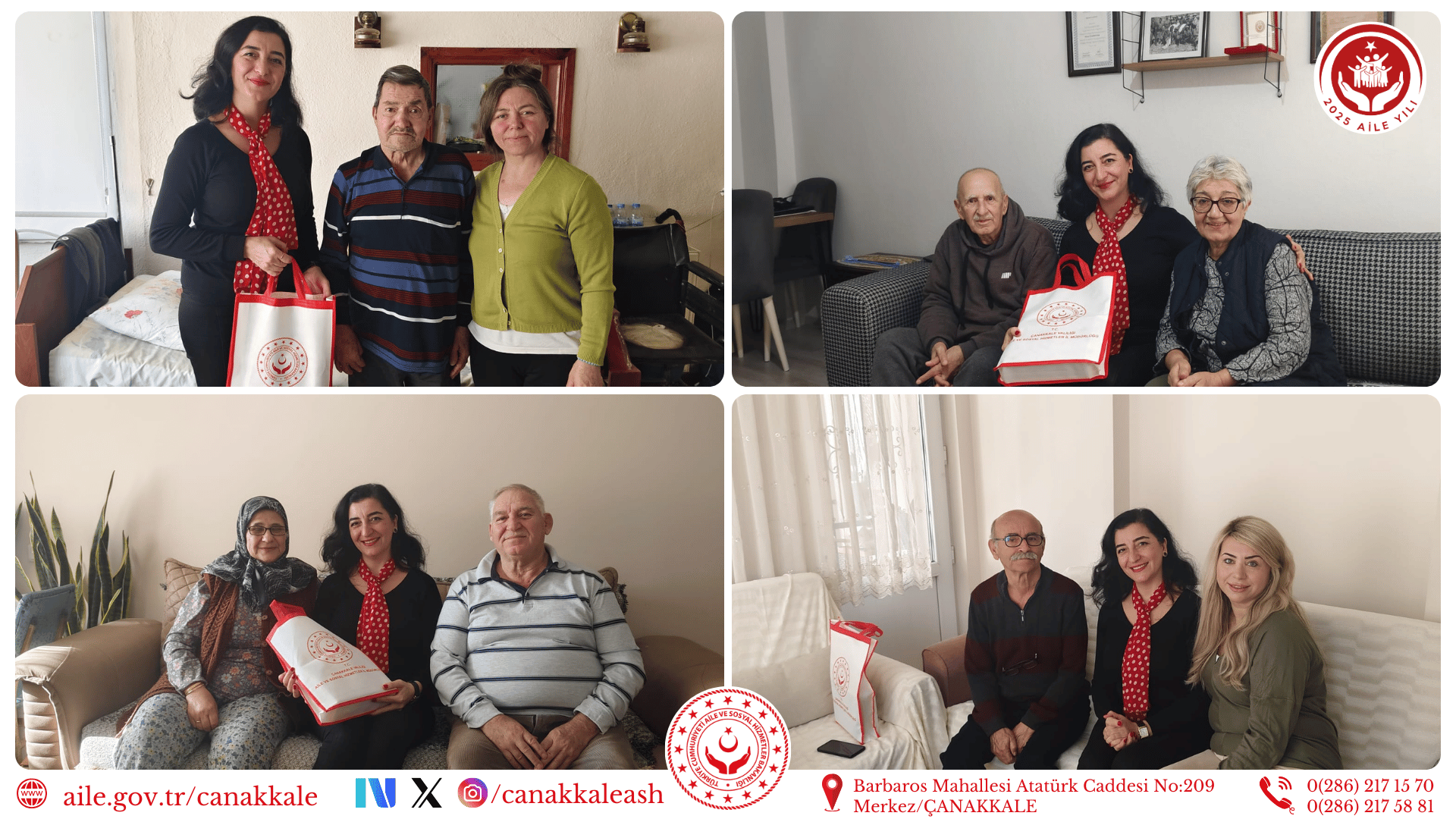 Ayvacık İlçesinde İkamet Eden Kıbrıs Gazilerimiz Ziyaret Edildi