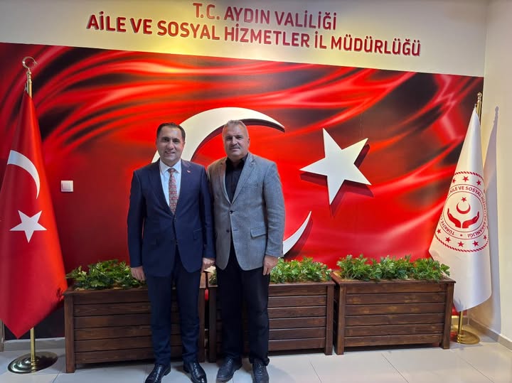 Didim Sosyal Hizmet Merkezi Müdürümüz Alper Sezer, İl Müdürümüz İlkay Türkoğlu’nu Makamında Ziyareti