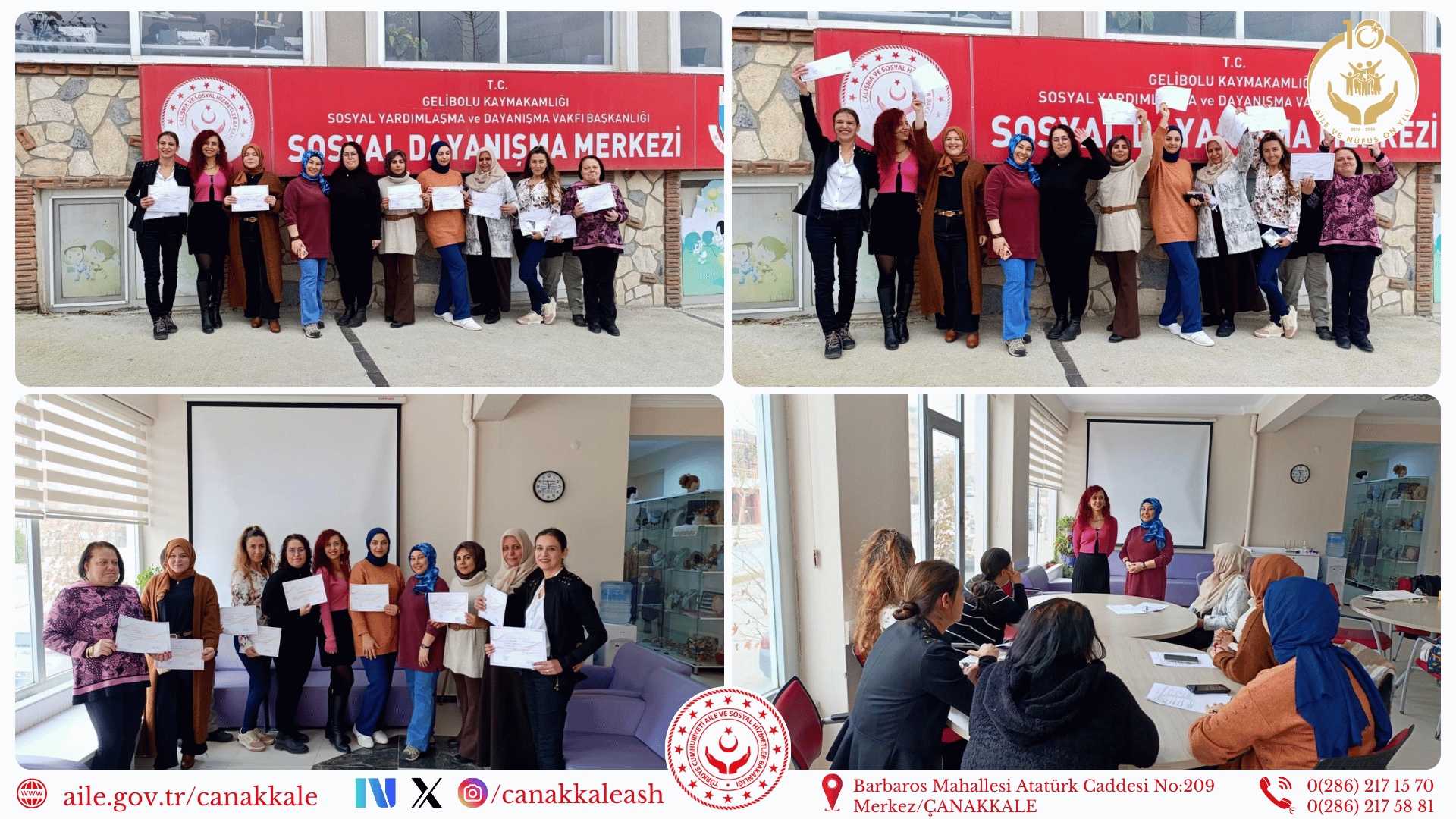 Gelibolu SODAM’da Modüler Aile Eğitim Programı Tamamlandı