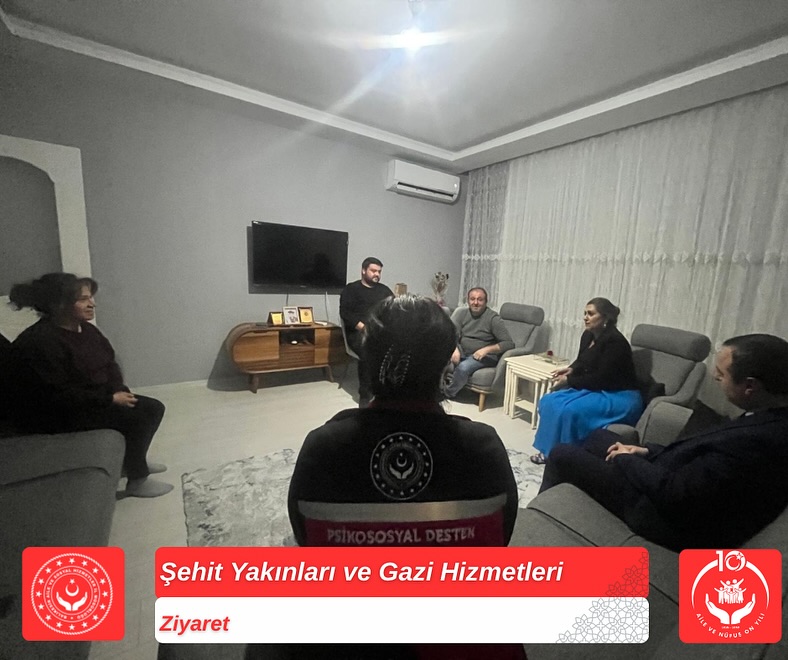 İl Müdürümüz Sayın Emine BÖÇKÜN, Gazimiz Şanver GÜZEL'e Hane Ziyareti Gerçekleştirdi