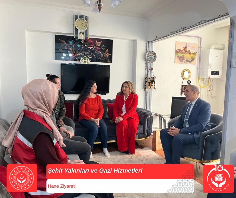 İl Müdürümüz Sayın Emine BÖÇKÜN, Gazimiz Cenk ATKALE’ye Hane Ziyareti Gerçekleştirdi