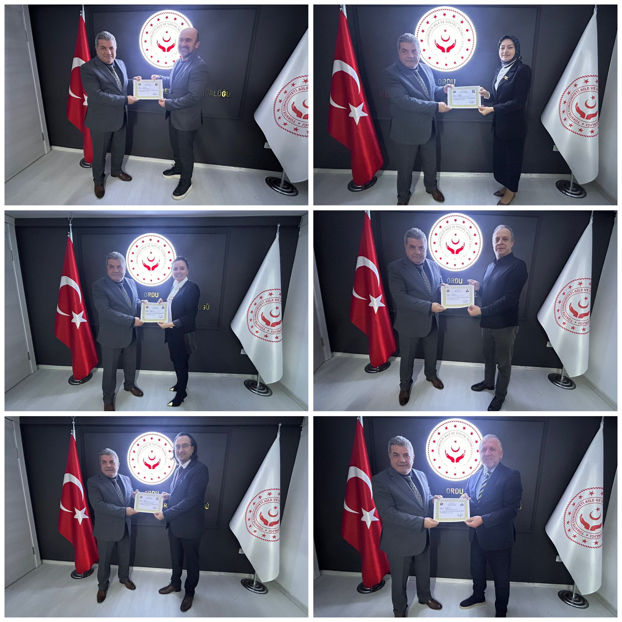 İl Müdürlüğü ve Bağlı Kuruluş İdarecilerine Başarı Belgesi