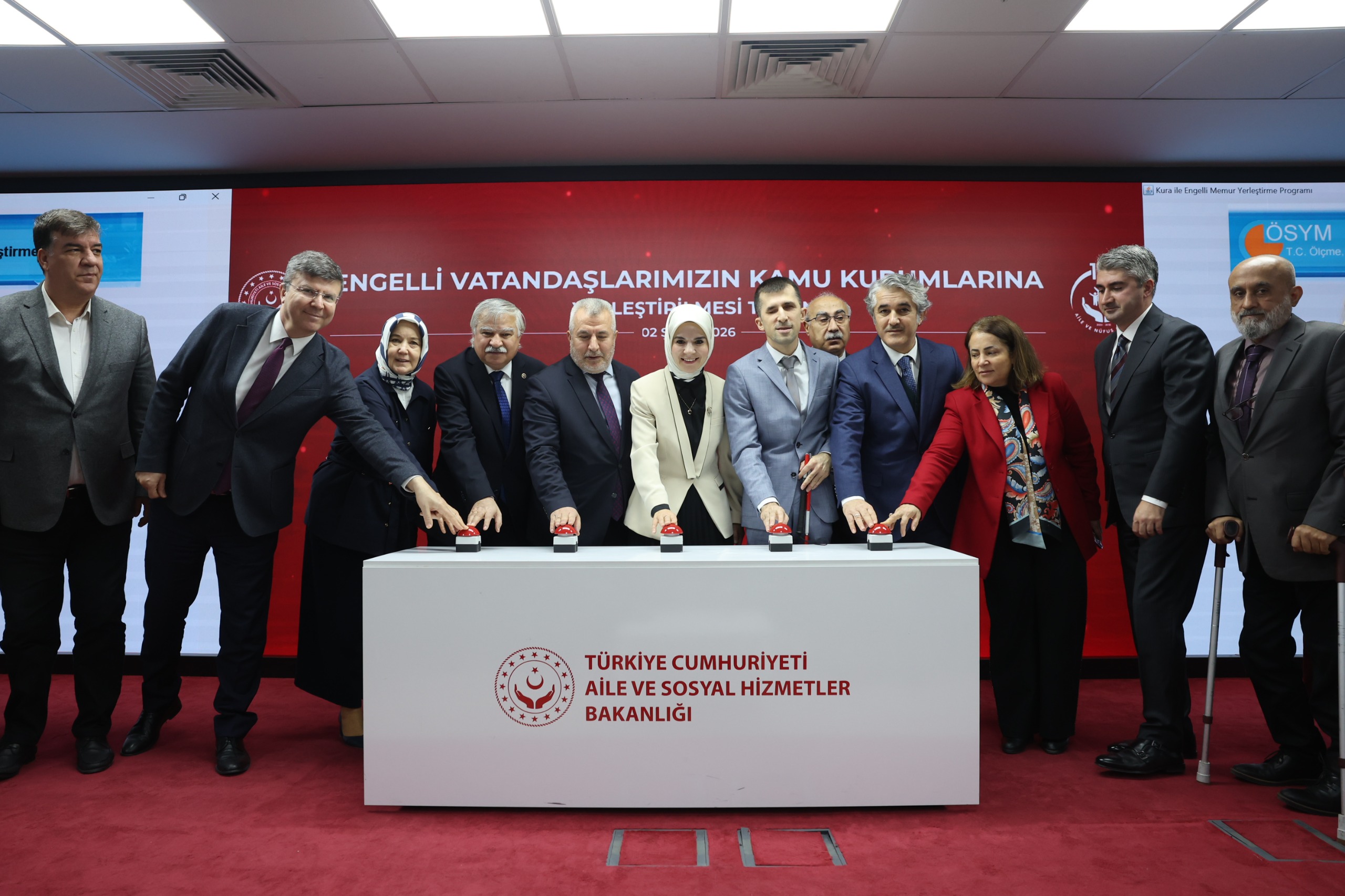 Aile ve Sosyal Hizmetler Bakanımız Göktaş, "Engelli Vatandaşların Kamu Kurumlarına Yerleştirilmesi Töreni"nde konuştu