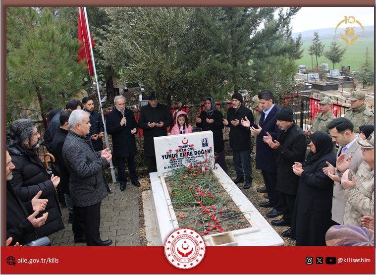 07 Şubat 2018 de Afrin de şehit olan Piyade Uzman Çavuş Yunus Emre Doğan’ın mevlüdüne Sayın Valimiz Ömer KALAYLI, Şube Müdürümüz Ahmet KILINÇ ve personellerimiz ile katıldık. 