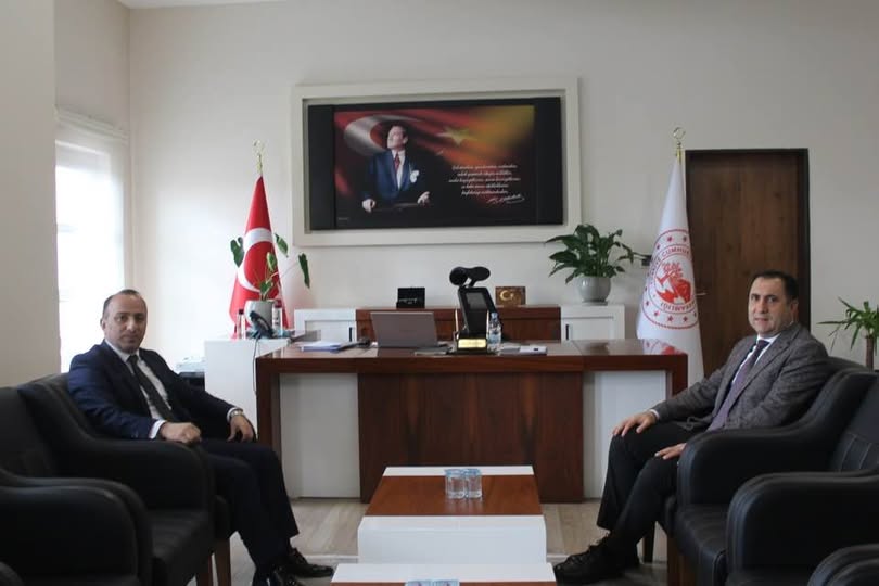 İl Müdürümüz İlkay Türkoğlu, Çine Kaymakamımız Sayın Ali Erdoğan’ı makamında ziyareti