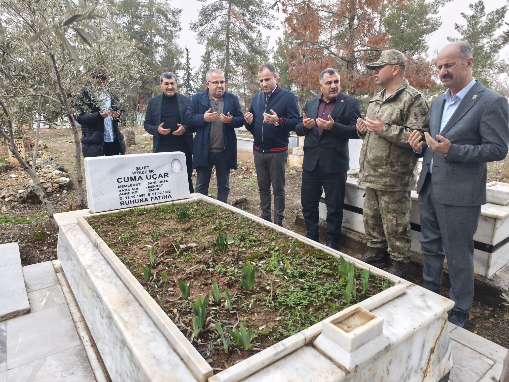 Şehit Cuma UÇAR’ı Şehadet Yıl Dönümünde Birecik İlçemizde Kabri Başında Andık