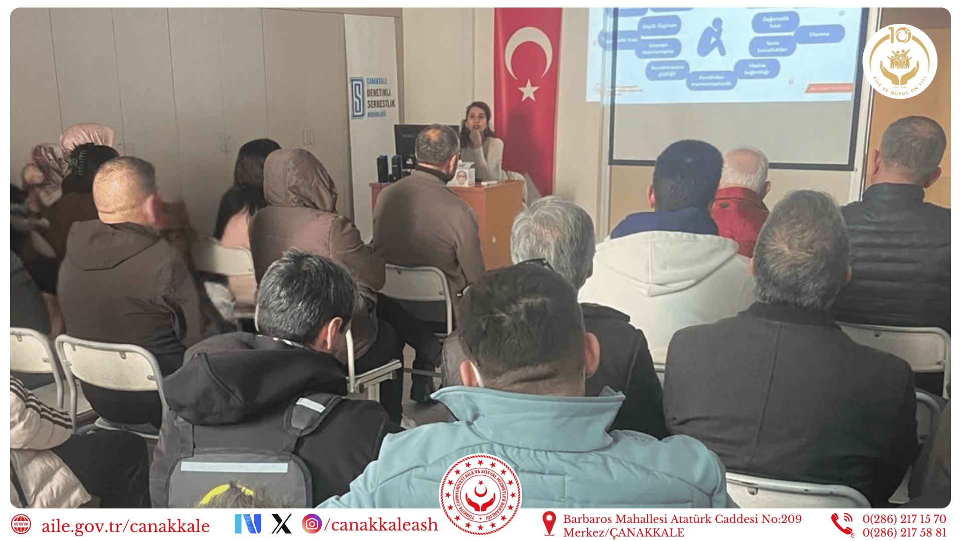 Denetimli Serbestlik Kapsamındaki Yükümlülere Aile İçi Şiddetle Mücadele Eğitimi