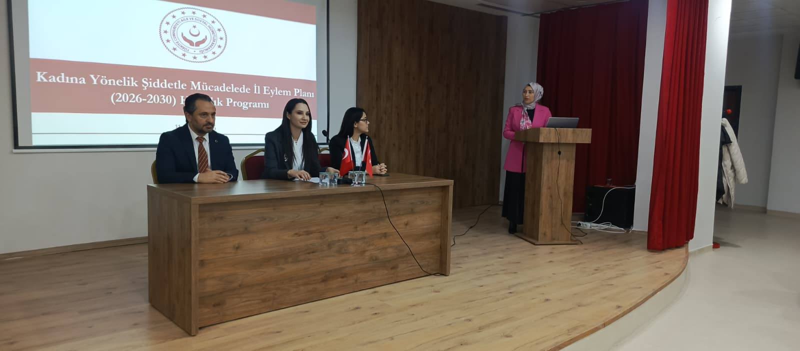 Kadına Yönelik Şiddetle Mücadele V. İl Eylem Planı Çalıştayı gerçekleştirildi.