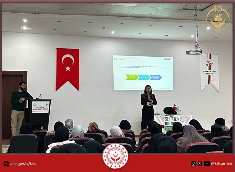 Sosyal Hizmet Merkezi Müdürlüğümüzden SED ( Sosyal ve Ekonomik Destek) hizmeti alan ailelerimize yönelik Kilis Yeşilay Şube Başkanlığı işbirliğiyle 'Bağımlılık Farkındalık Eğitimi ' gerçekleştirilmiştir.