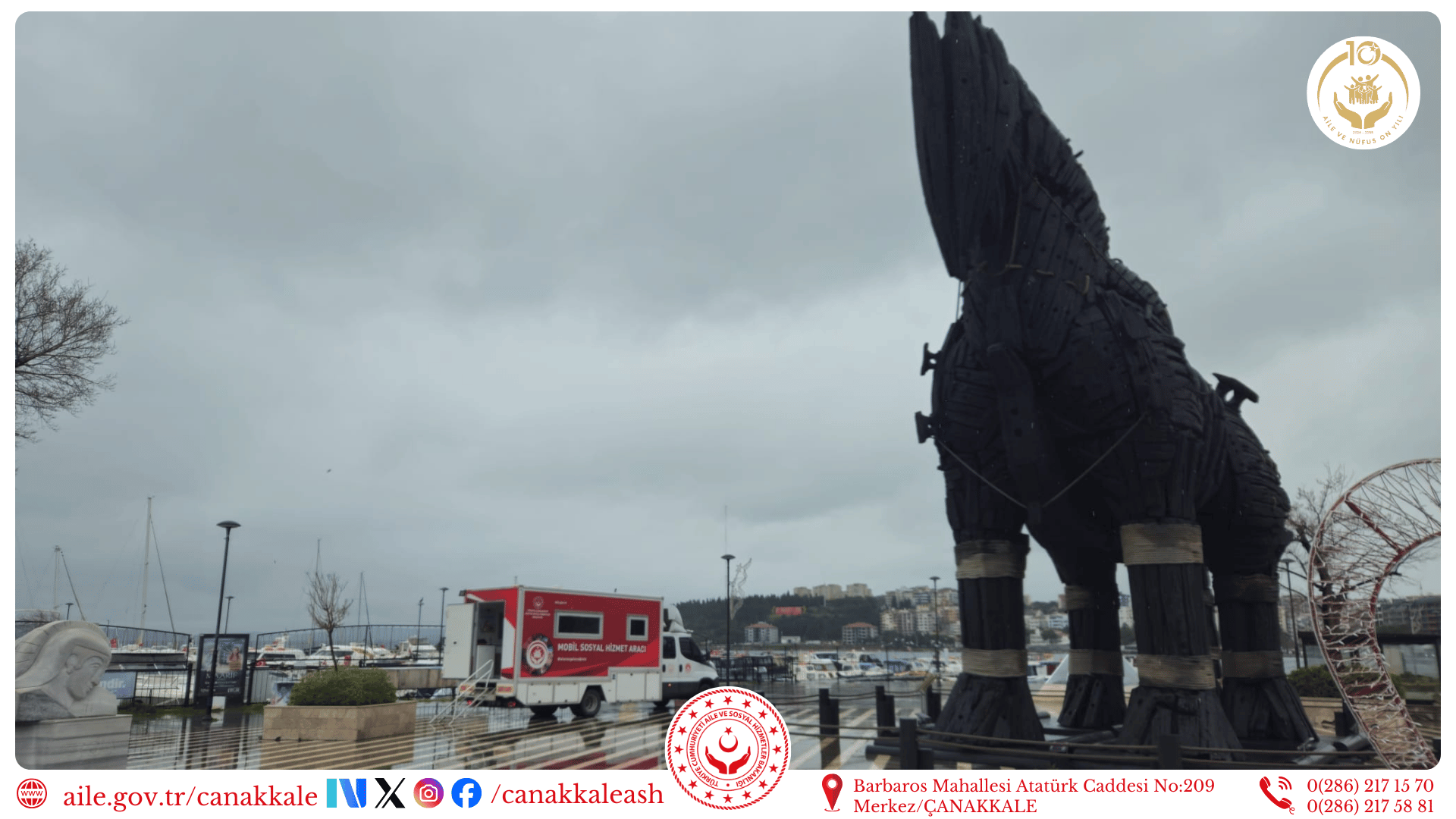 Mobil Sosyal Hizmet Aracımız Merkez İlçede 📍