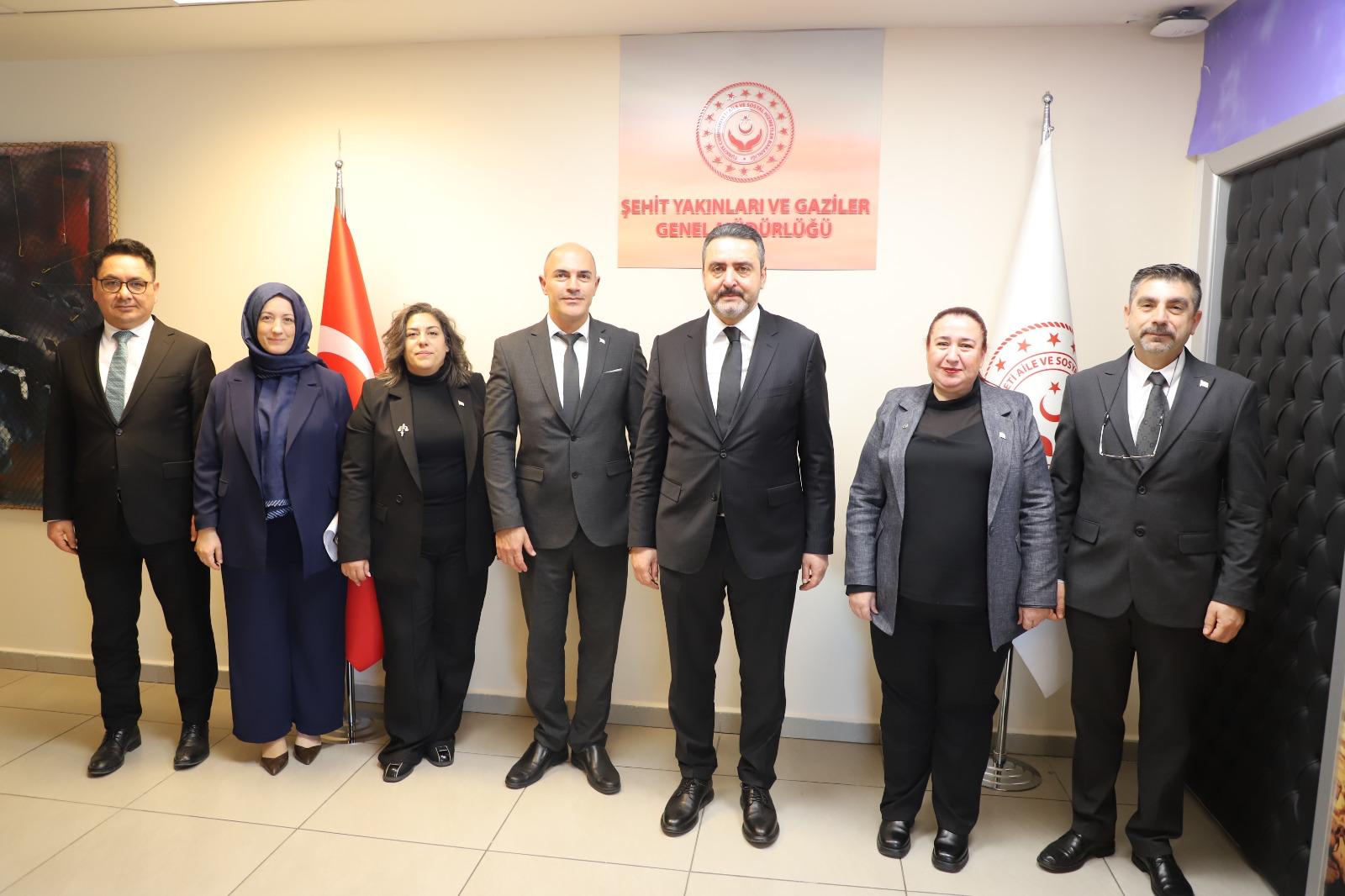 Genel Müdürümüz Muharrem Kurt, KKTC Sosyal Hizmetler Daire Müdürü Alev Ecevit, Maliye Bakanlığı Müdürü Yusuf Ersoy ve Heyetini Kabul Etti