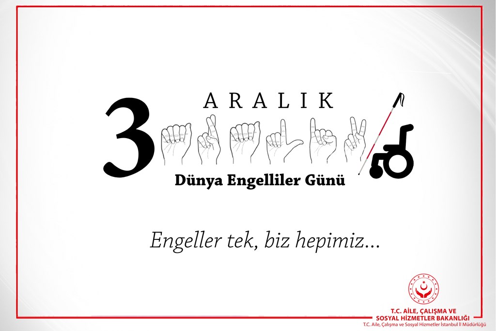 İl Müdürümüz Abdullah Savaş’ın 3 Aralık Dünya Engelliler Günü Mesajı