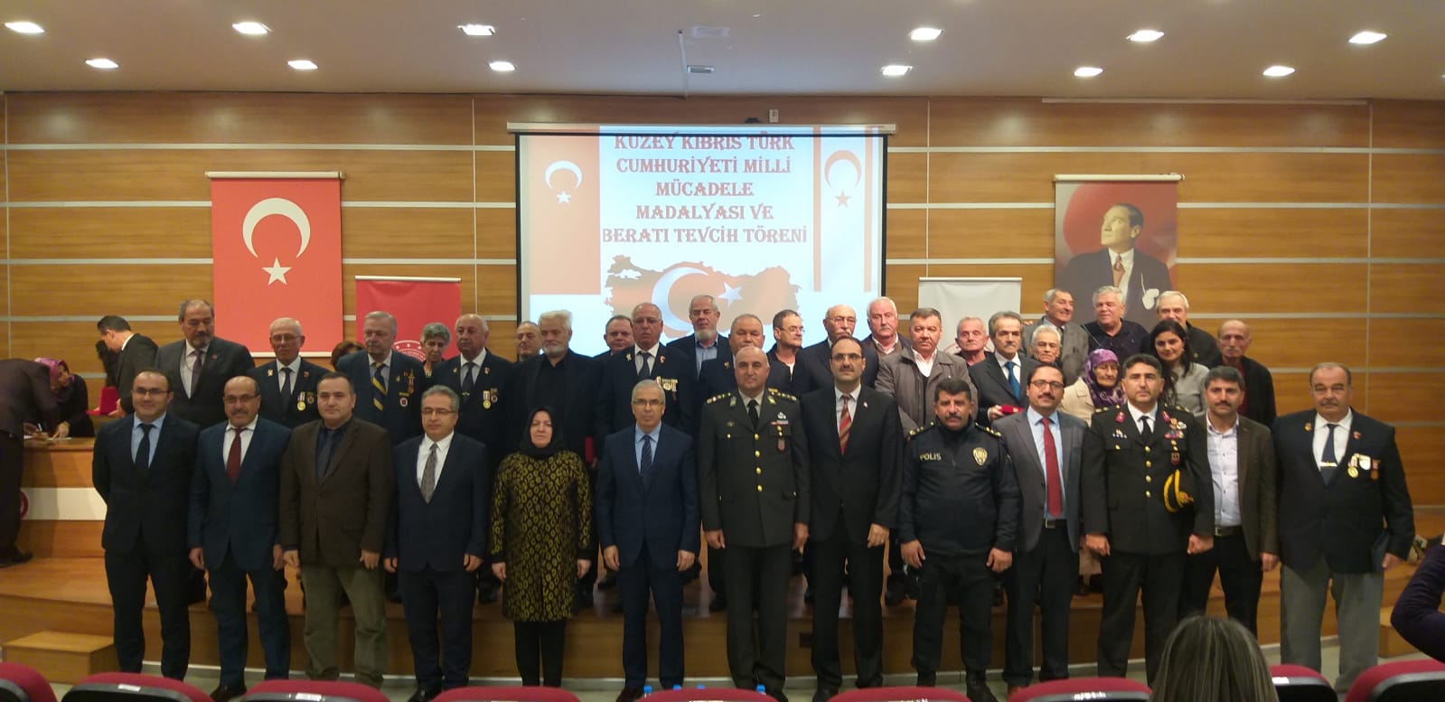 İznik ve Gemlik İlçelerimizde Kuzey Kıbrıs Türk Cumhuriyeti Milli Mücadele Madalyası ve Beratları Tevcih Töreni