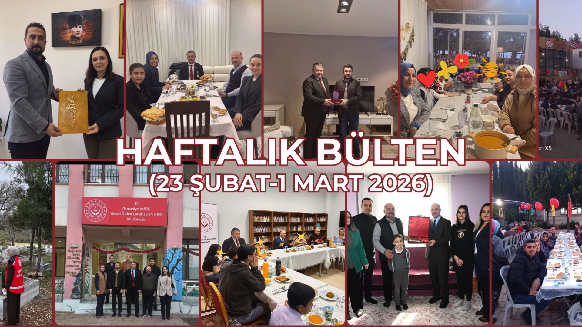 23 Şubat – 1 Mart 2026 Haftası Faaliyetlerimiz