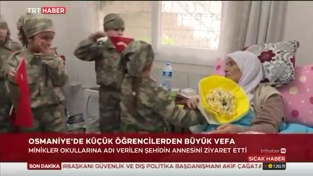 Kadirli’de Minik Yüreklerden Şehit Ailesine Anlamlı Ziyaret