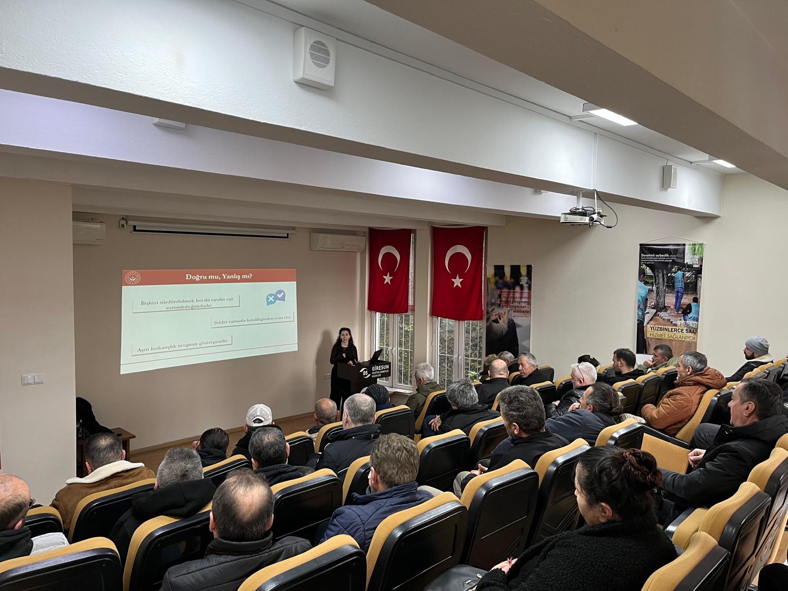 ŞÖNİM’den Denetimli Serbestlik Yükümlülerine Kadına Yönelik Şiddetle Mücadele Semineri