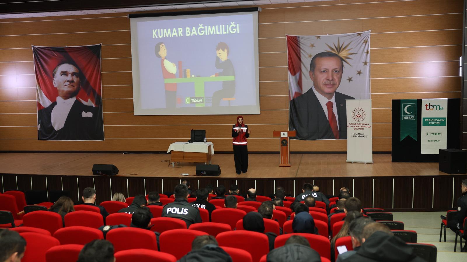 Yeşilay Haftası Kapsamında Farkındalık Oluşturmak Amacıyla İl Müdürlüğümüz Tarafından Emniyet Müdürlüğü Personeline Yönelik “Kumar Bağımlılığıi” Konulu Bilgilendirme Eğitimi Düzenlendi.