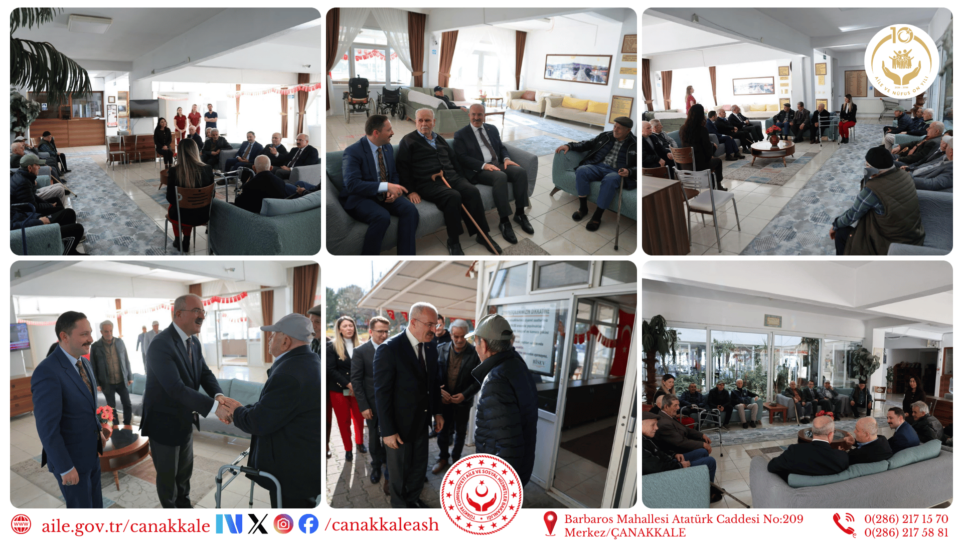 Valimiz Sayın Doç. Dr. Ömer TORAMAN’dan BİSEV Huzurevi’ne Ziyaret