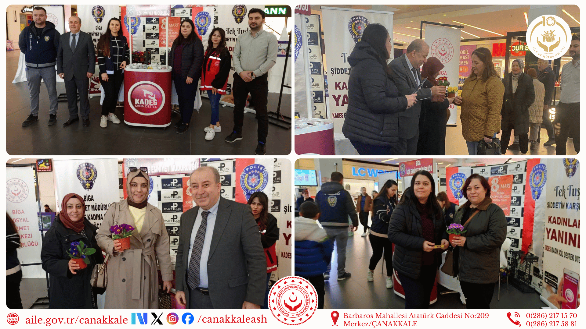 🌸 Biga’da 8 Mart Dünya Kadınlar Günü Kutlandı