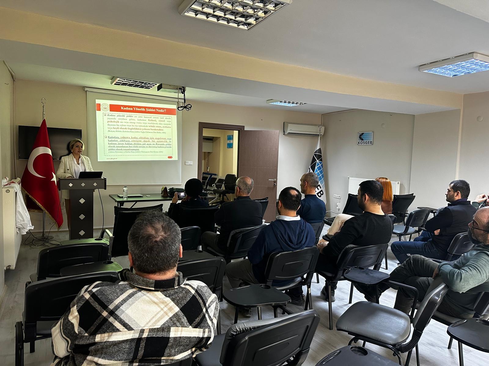 8 Mart Kadınlar Günü Kapsamında ŞÖNİM Tarafından Kamu Personeline Yönelik Bilgilendirme Programı Gerçekleştirildi