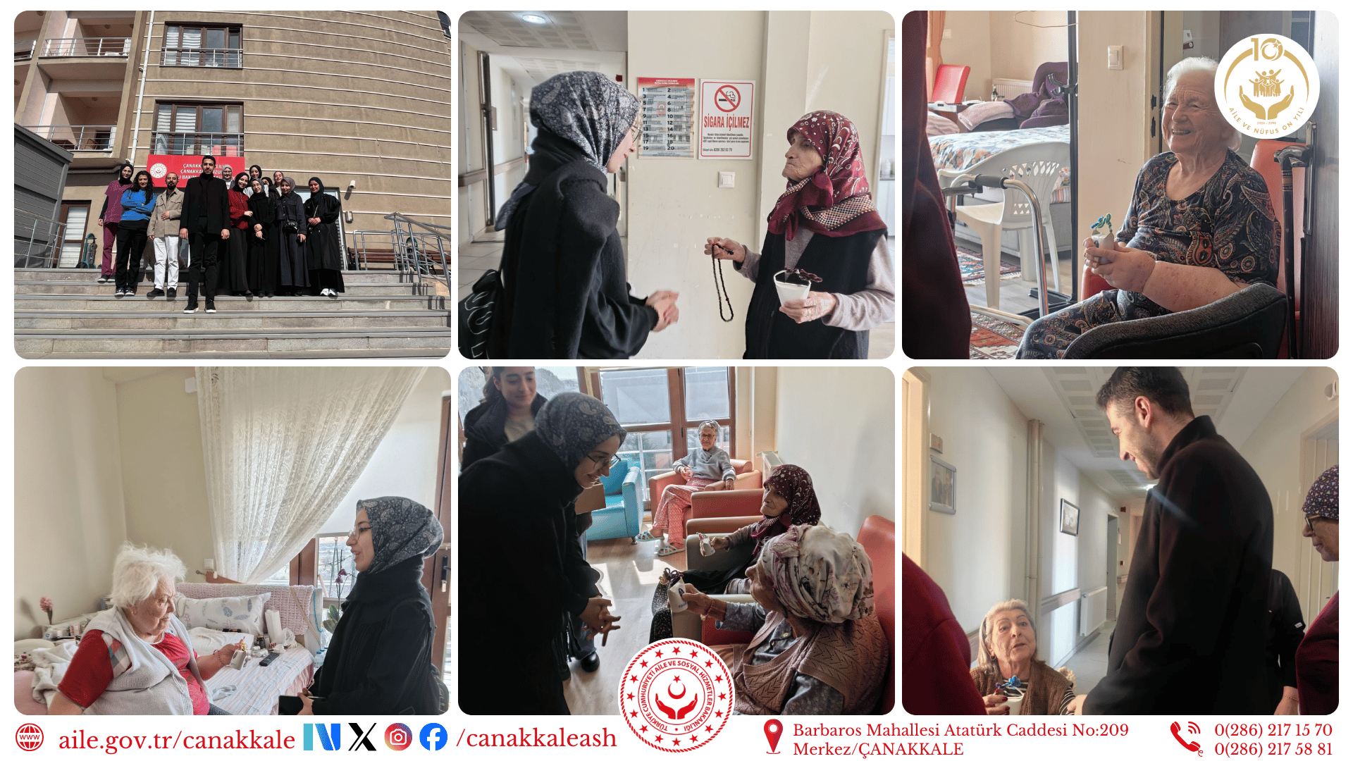 TÜGVA Çanakkale İl Temsilciliği’nden Çanakkale Huzurevimize 8 Mart Ziyareti