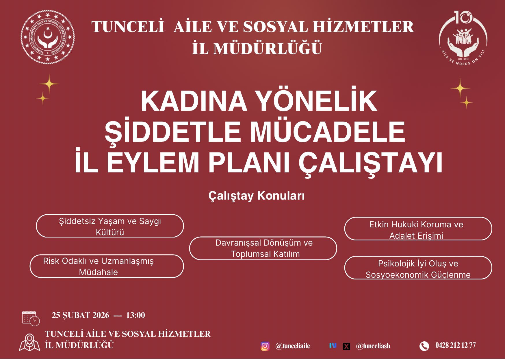 Şiddete Karşı Kararlı Adımlar: Kadına Yönelik Şiddetle Mücadele İl Eylem Planı Çalıştayımız Başlıyor!