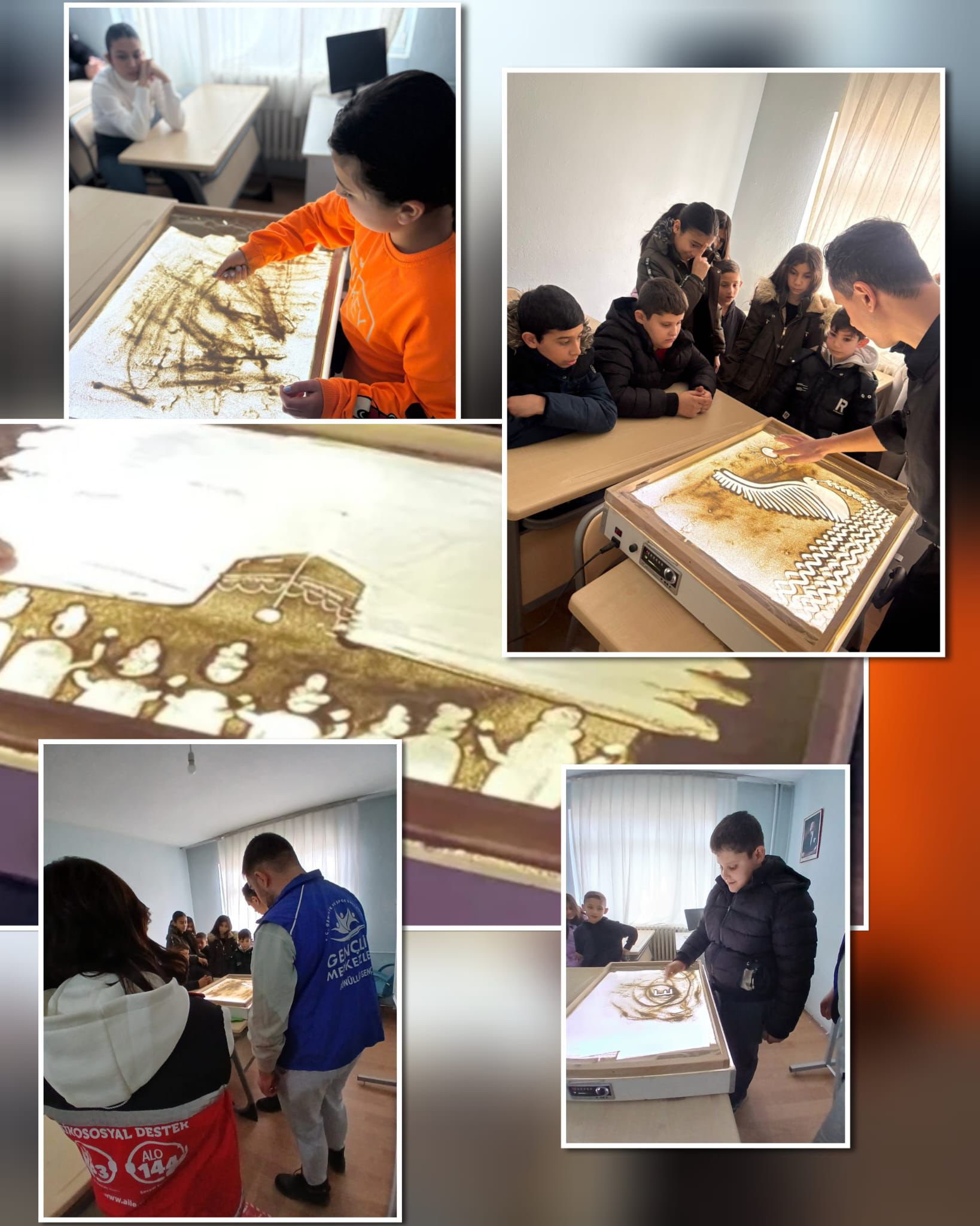 Hizmet Modellerinden Faydalanan Çocuklarımızla Kum Sanatı Etkinliği 