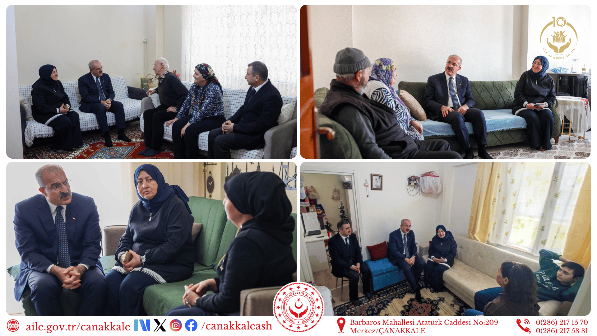 Valimiz Sayın Doç. Dr. Ömer TORAMAN'dan Hane Ziyaretleri