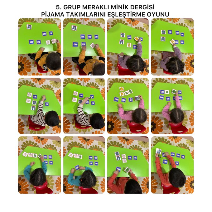 5. Grup | Pijama Takımlarını Eşleştirelim