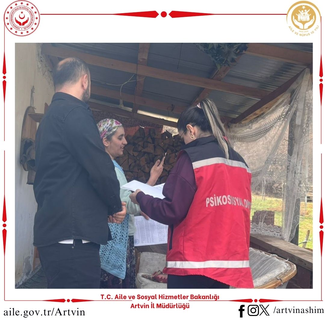 Artvin Sosyal Hizmet Merkezi personellerimiz, evde bakım hizmeti kapsamında inceleme ve denetim ziyaretinde bulunuldu.