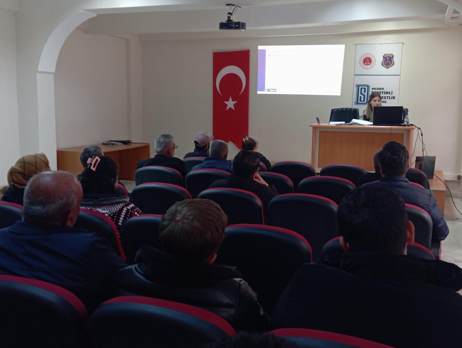 Bolvadin Denetimli Serbestlik Müdürlüğünde Eğitim Düzenlendi