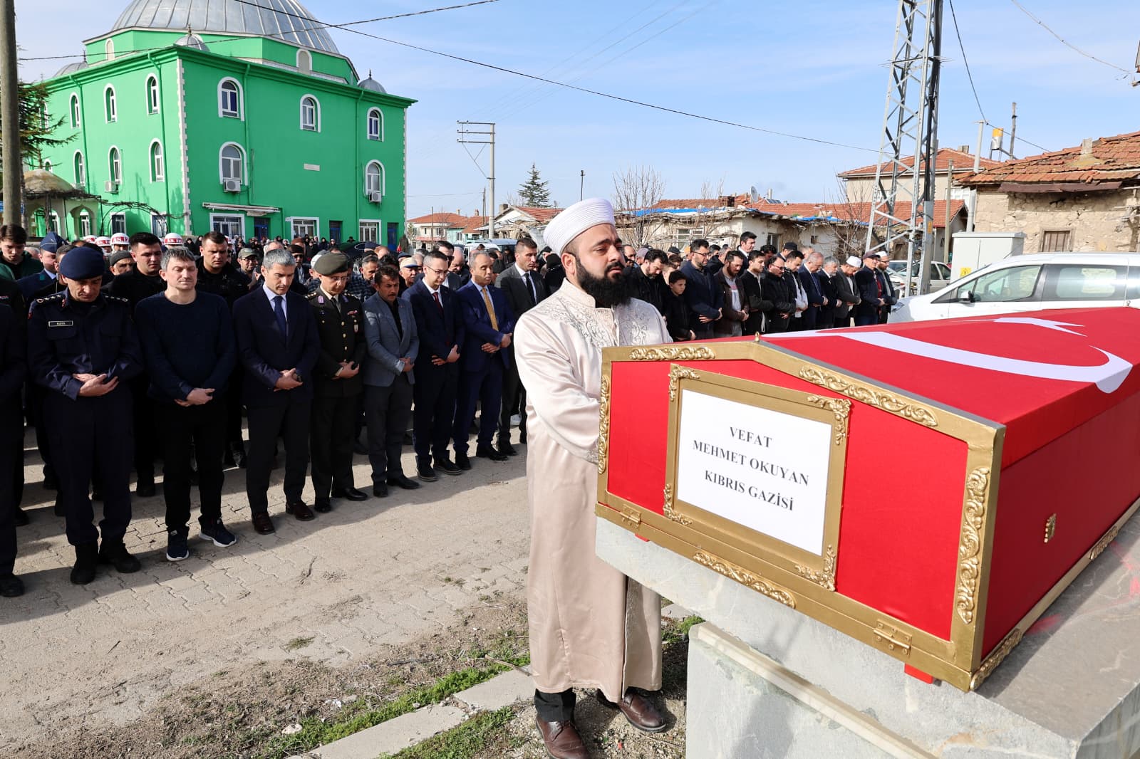 Kıbrıs Gazimiz Mehmet Okuyan'ı Son Yolculuğuna Uğurladık