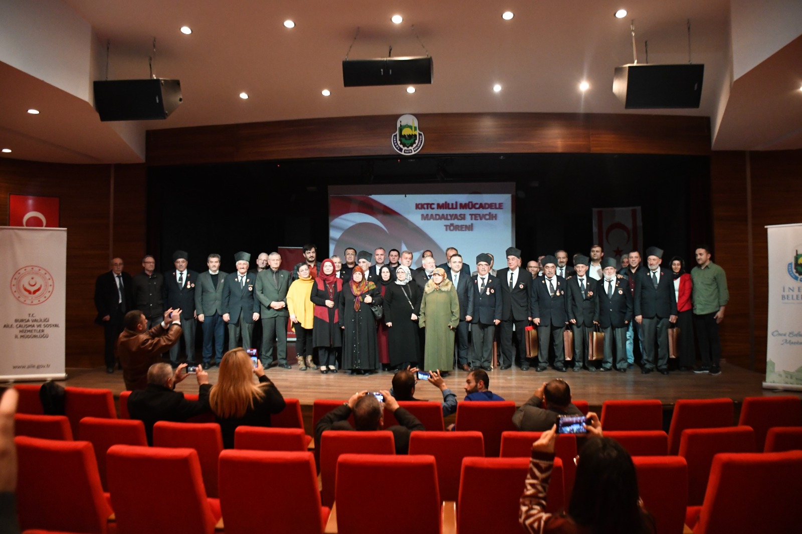 KKTC Milli Mücadele Madalyası ve Beratı Tevcih Törenleri Kestel ve İnegöl İlçelerimizde Tevcih Edildi