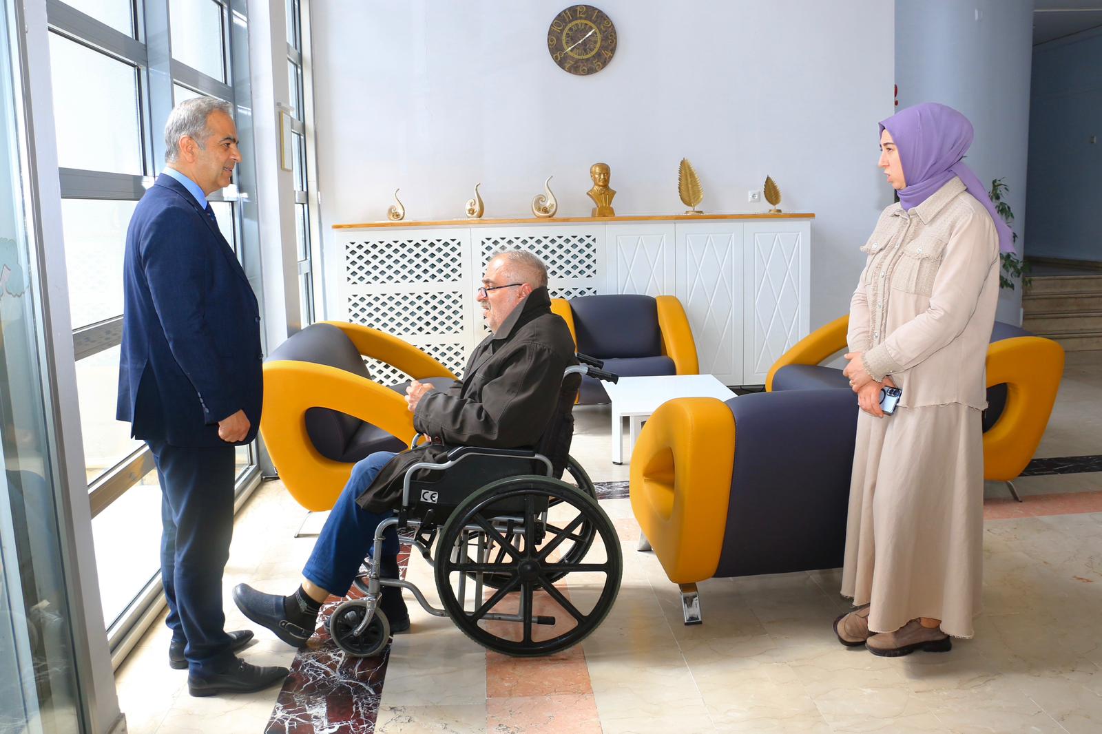 İL MÜDÜRÜMÜZ SAYIN ERGÜN HUZUREVİNDEKİ ÇALIŞMALARI İNCELEDİ