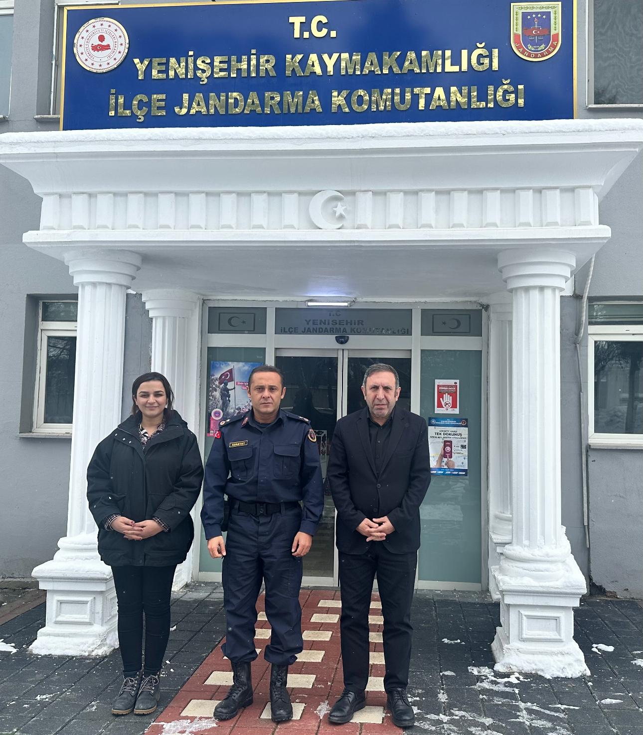 İl Müdürümüzden Yenişehir İlçe Jandarma Komutanlığı’na Ziyaret