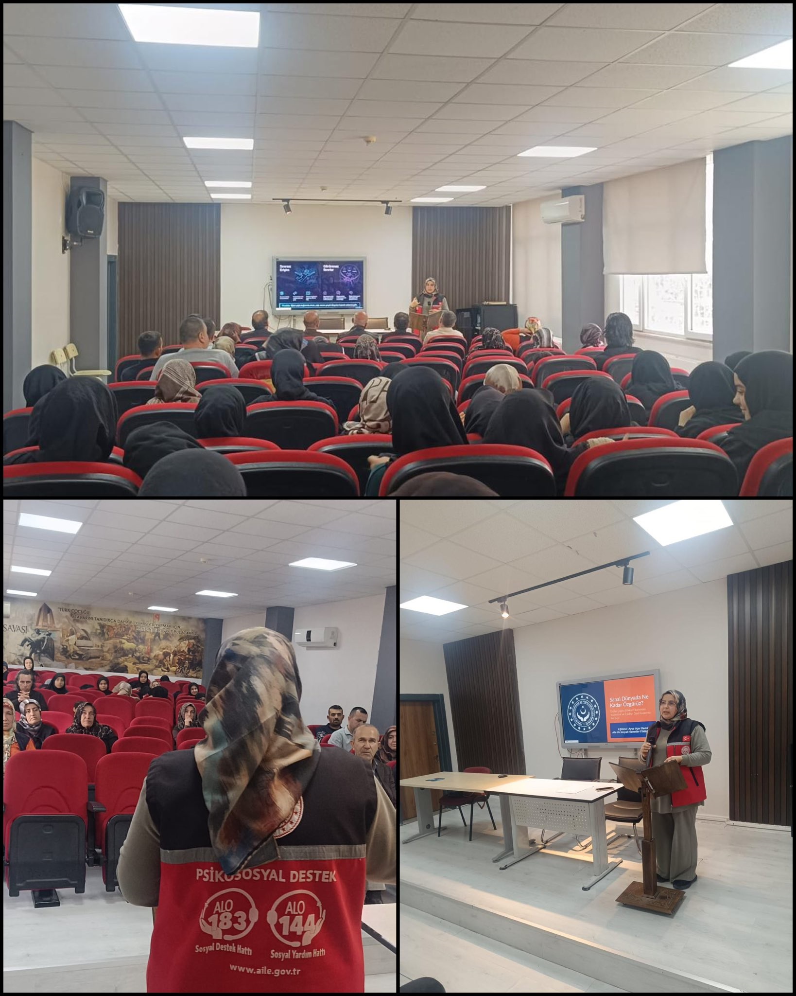 Osmaniye Sosyal Hizmet Merkezi tarafından, Şehit Hayrettin Mennan İmam Hatip Lisesi’nde “Sanal Dünyada Ne Kadar Özgürüz?” konulu seminer düzenlenmiştir.