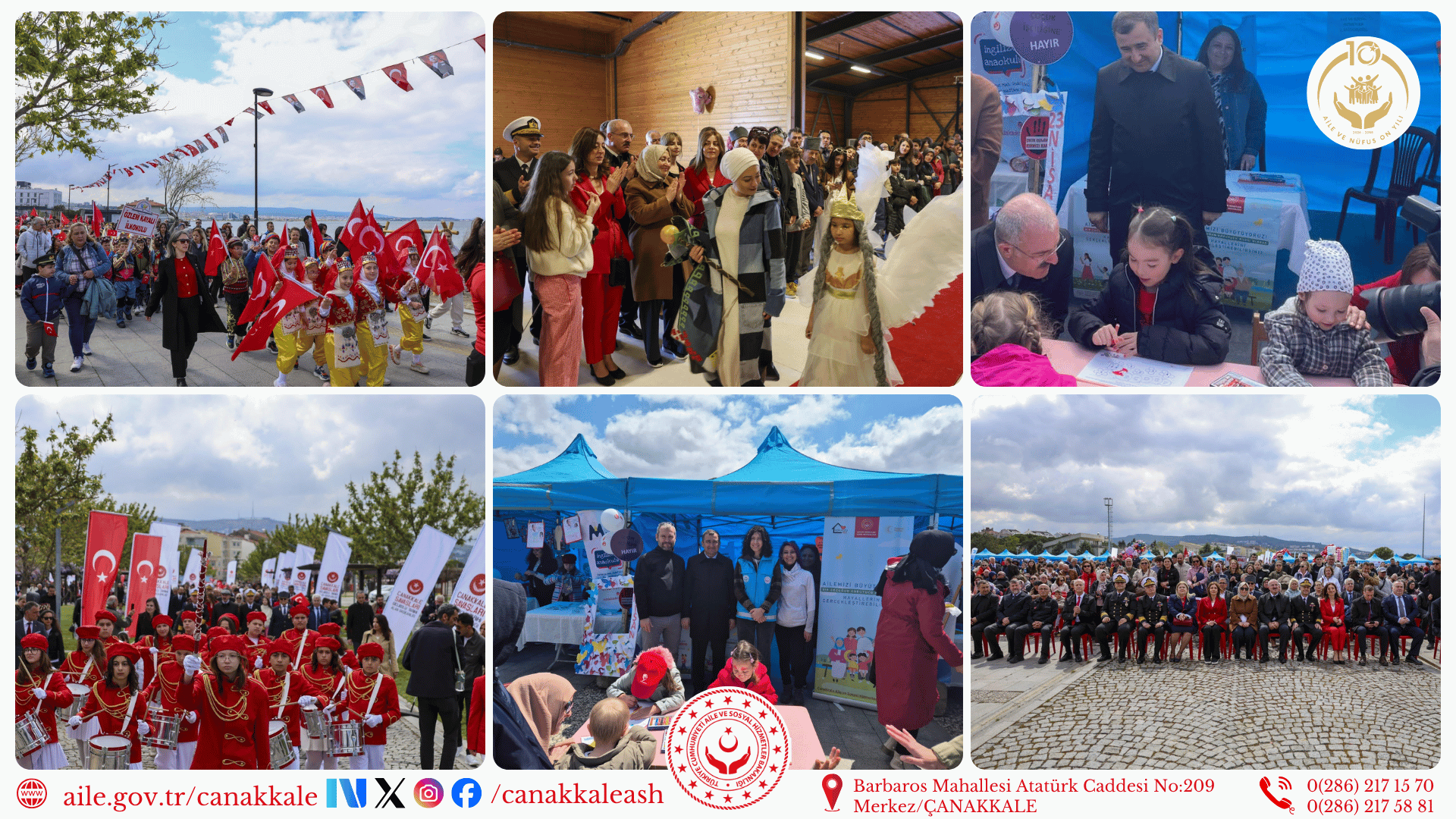 23 Nisan Ulusal Egemenlik ve Çocuk Bayramı Çanakkale’de Coşkuyla Kutlandı 🇹🇷🎈