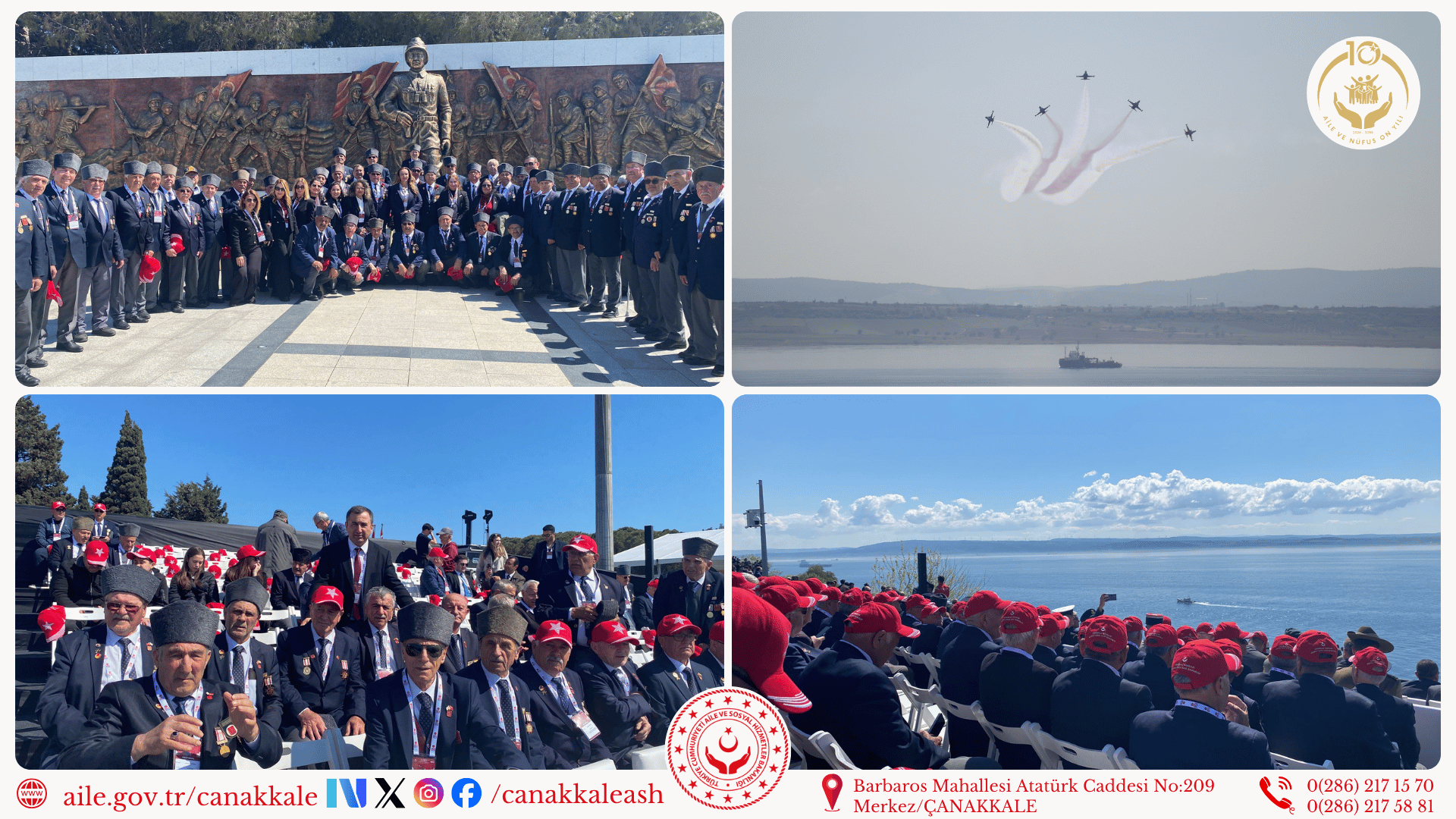 Çanakkale Kara Savaşları’nın 111. Yılı Anma Töreni Şehitler Abidesi’nde Gerçekleştirildi