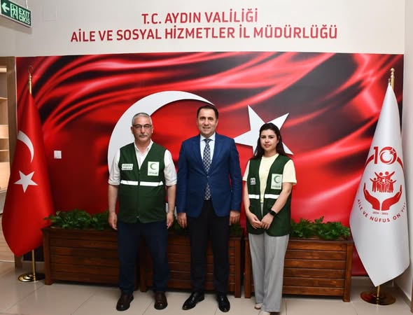 Yeşilay Aydın Şube Başkanı Sencer Gündüz, İl Müdürümüz İlkay Türkoğlu’nu makamında ziyareti