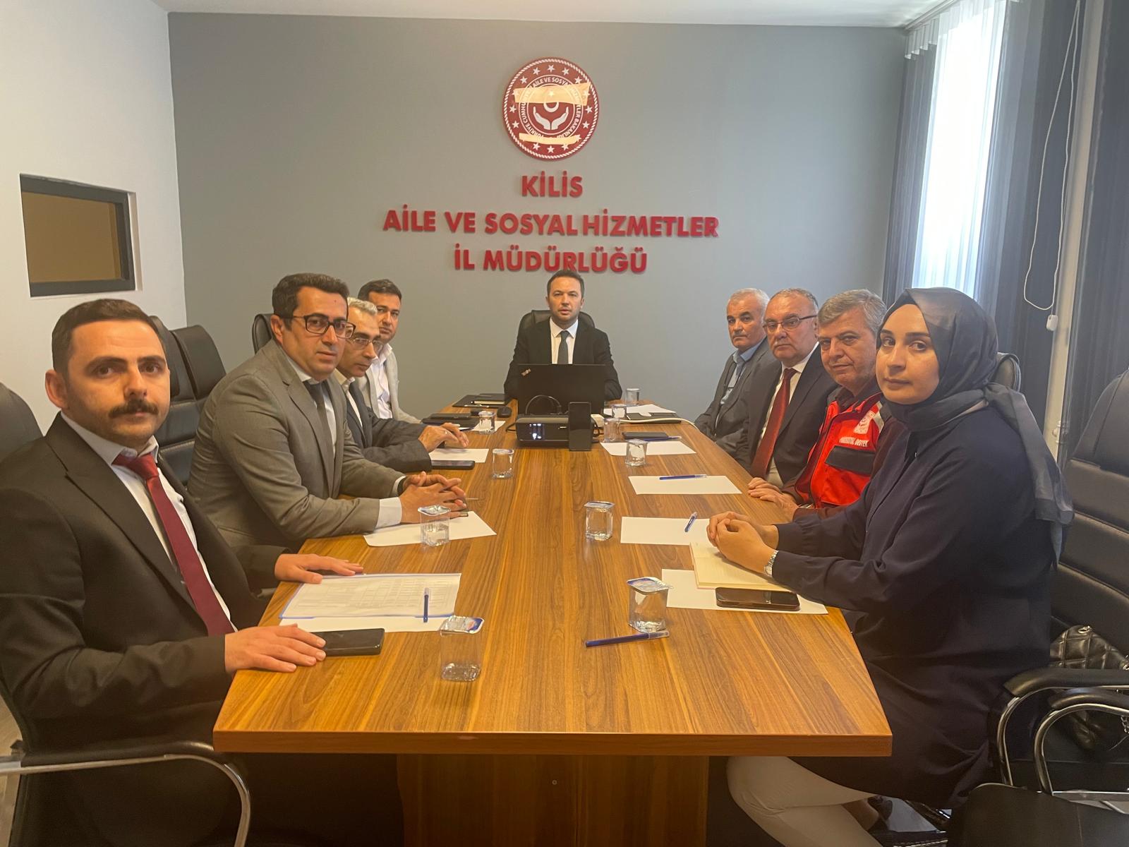 İl Müdürü Çetin Tutaş Başkanlığında Hizmet İçi Değerlendirme Toplantısı