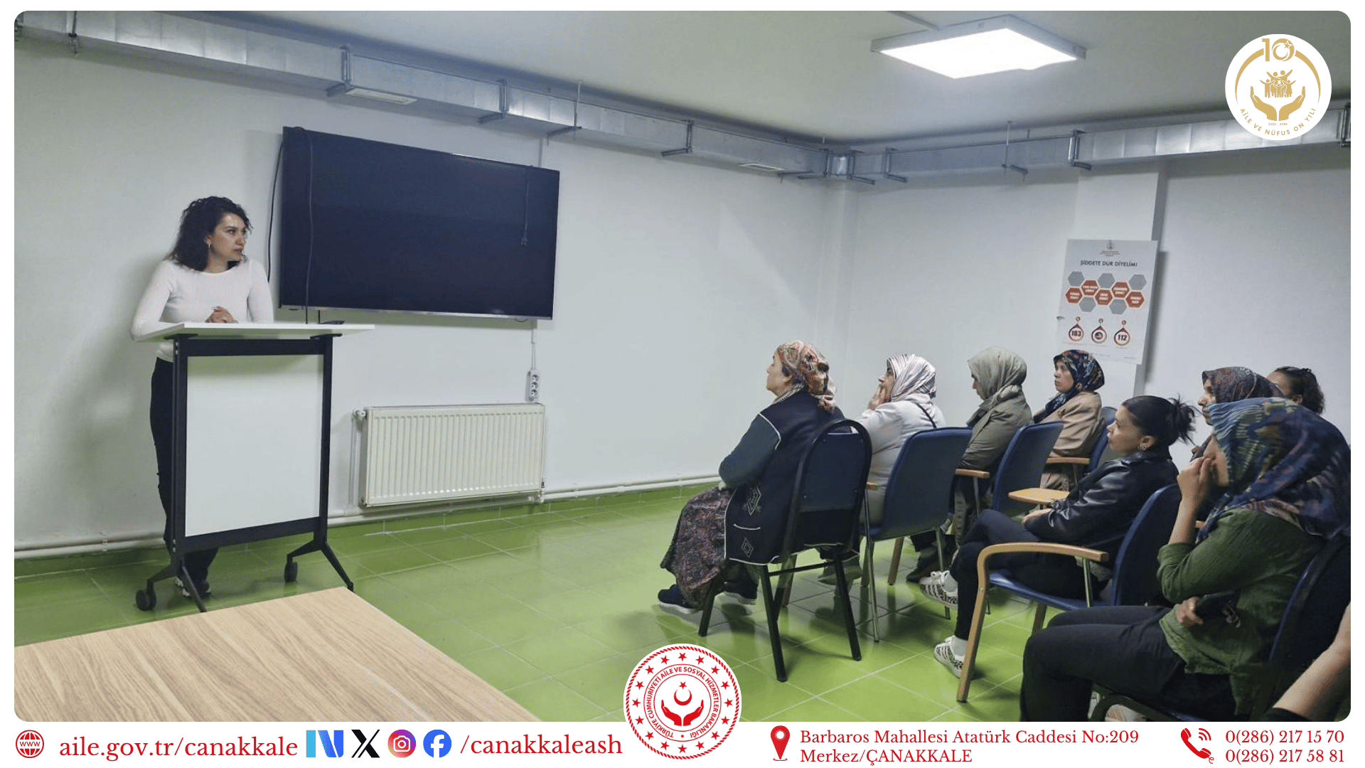 SODAM Kursiyerlerine “İlk Öğretmenim Ailem” ve “Çocuklar Güvende” Programları Tanıtıldı 