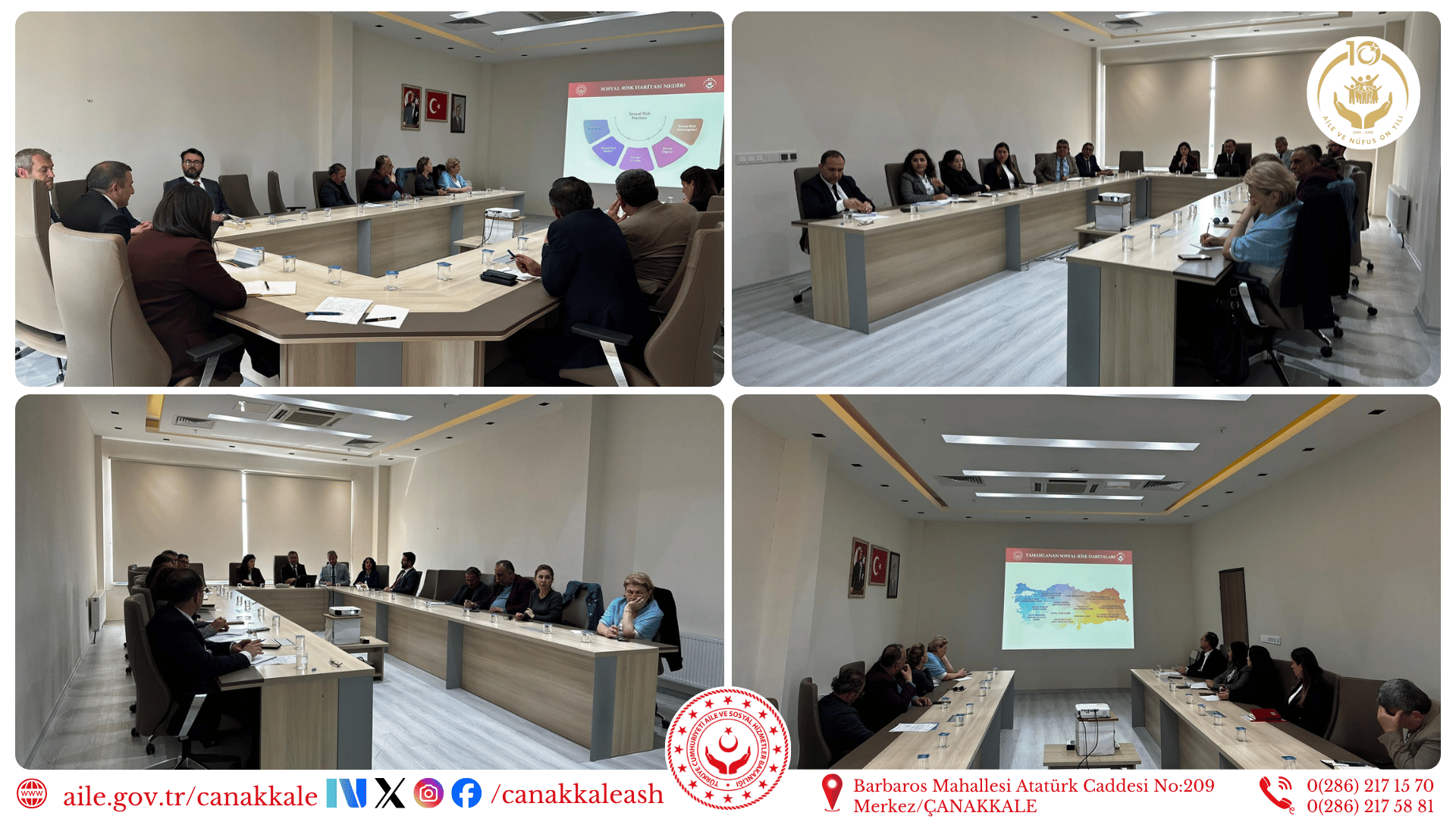 Çanakkale Sosyal Risk Haritası İçin Kurumlar Arası İş Birliği Toplantısı Düzenlendi