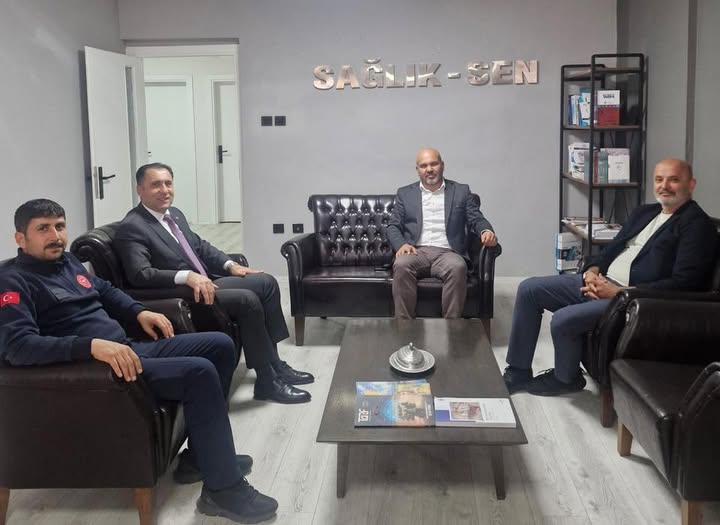 İl Müdürümüz  İlkay Türkoğlu, Muğla Sağlık-Sen Şube Başkanı Sayın Özcan Çiçek’e İade-i Ziyareti